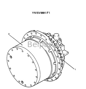 Commande finale hydraulique de Parts Sk 200-6e d'excavatrice pour Kobelco YN15V00011F1 YN15V00011F3 YN15V00011F4