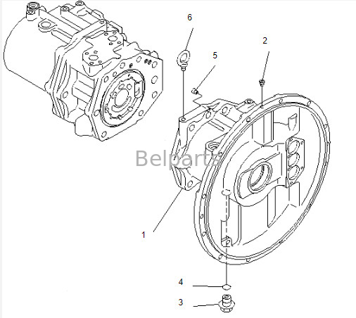 Pompes principales pour excavatrice PC300-6 pompe principale hydraulique 708-2H-00110 708-2H-00181 708-2H-00131 pour le komatsu
