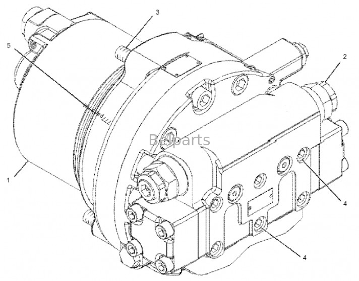 Le moteur de déplacement de l'excavateur Assy E325 E329D Final Drive Assy 2042674 199-4521 227-6138 227-6116 267-6796