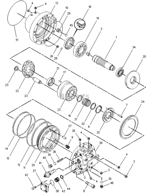 Parties de l'excavatrice de Belts moteur de déplacement Assy Pour E315D Drive final Assy 1026433 1076553
