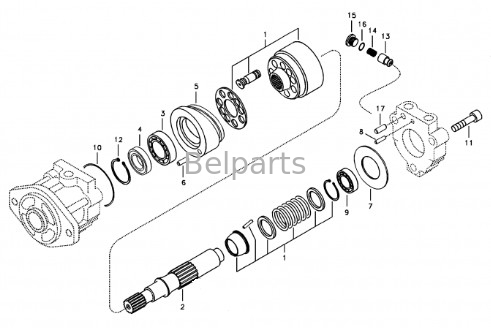 EC330C L EC380D EC340D L Pièces de moteur à piston
