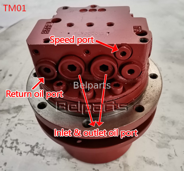 Parties de cloche U15-3 KX41.2 KX41.2V KX36.3 K008 Excavateur Moteur hydraulique Kubota15 SK1.5 Pour TM01