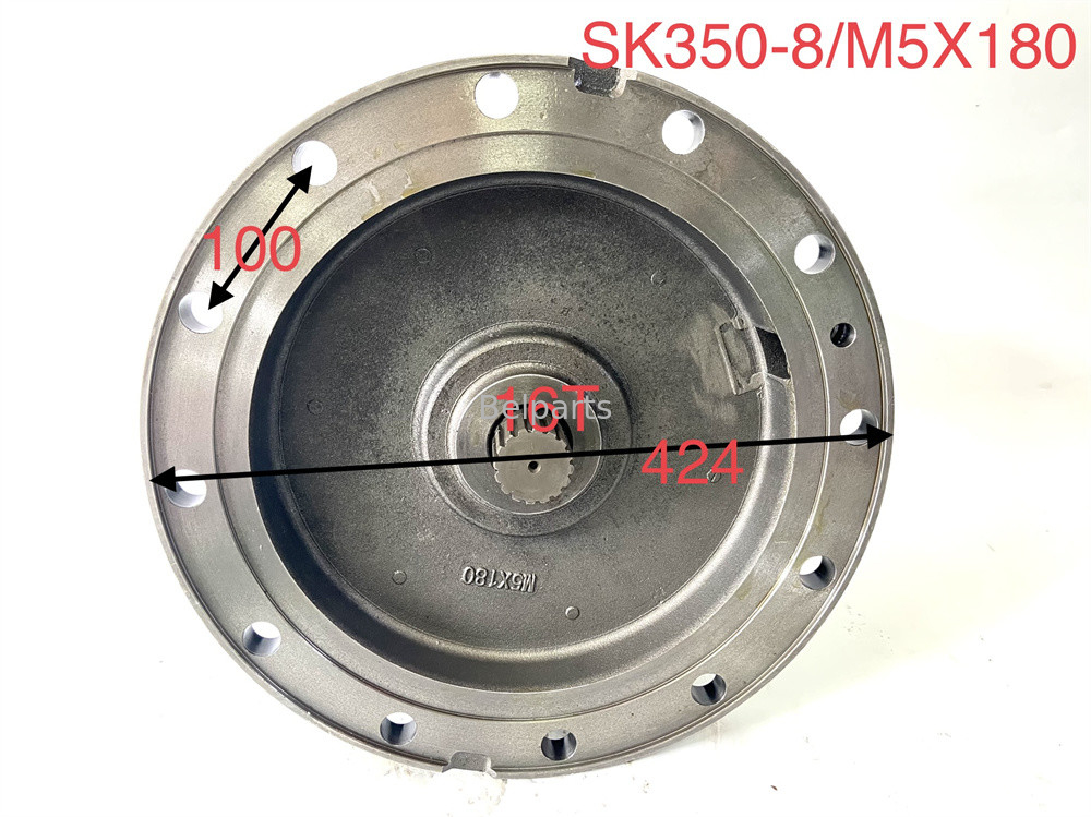 Moteur hydraulique pivotant M5X180 SK350-8 CX370 Pour pièces de mini-pelles