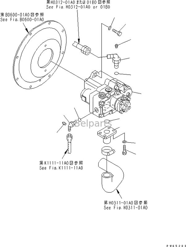 PC20MR-1 PC20MRX-1 PC20UU-3 Pompe hydraulique pour KOMATSU Excavatrice Pièces de rechange 20C-60-33100 Pompe à piston axial principale