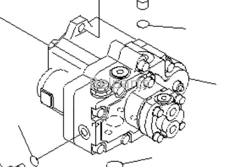 PC20MR-1 PC20MRX-1 PC20UU-3 Pompe hydraulique pour KOMATSU Excavatrice Pièces de rechange 20C-60-33100 Pompe à piston axial principale