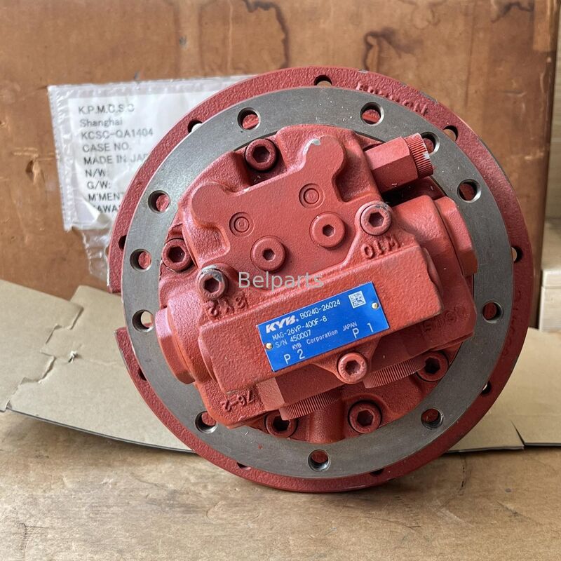 Transmission finale pour mini-pelle Kubota KX121-2 KX121-2S Pièces KYB MAG-26VP-400F-8 Moteur de translation B0240-26024 RD108-61600 RD108-61802 RD128-92700 RD108-61606