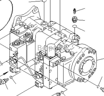 Pompes hydrauliques principales pour KOMATSU PC1100-6 PC1100LC-6 PC1100SP-6 Pièces de pellets 708-2L-00532 708-2L-00531 708-2L-00522 708-2L-00521 Pompes à piston