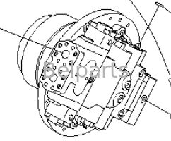 Moteur de déplacement pour KOMATSU PC1100-6 PC1100LC-6 PC1100SP-6 Pièces de pellets 21N-60-32101 Transmission hydraulique