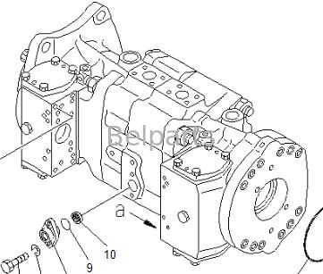 PC1600-1 PC1600SP-1 Pompes hydrauliques principales pour pièces de pièces d'excavatrice KOMATSU 708-25-03011 708-25-03010 708-25-02051 708-25-02050