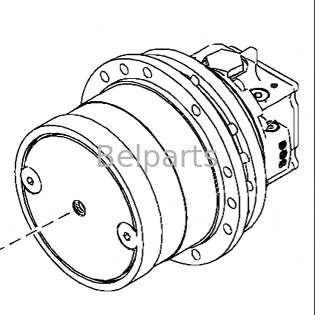 Réducteur hydraulique de moteur de voyage de la pièce TH110966 d'excavatrice d'entraînement final de John Deere 70D