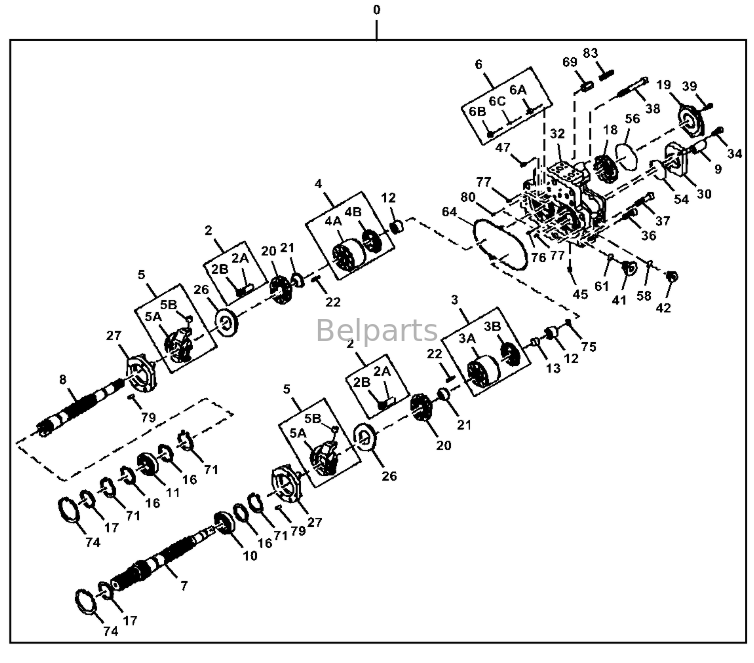 Pompe hydraulique principale John Deere 470G LC 470 P-Tier 4699645 PG202165, pièces d'excavatrice adaptées BELPARTS