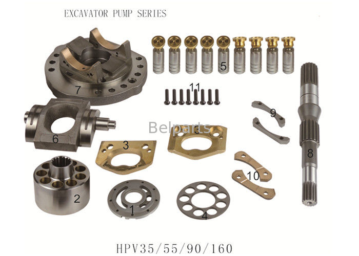 705-56-24080 pièces de réparation hydrauliques de moteur de Spare Parts HPV35/55/90/160 d'excavatrice