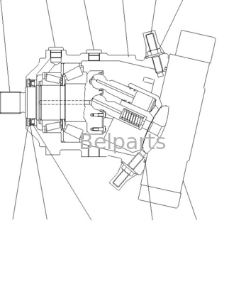 Moteur de déplacement pour excavatrice Komatsu 416-18-31701 WA150-5