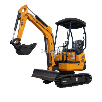 XN16 Mini Wheeled Excavator 1,6 tonnes de pelle rétro hydraulique